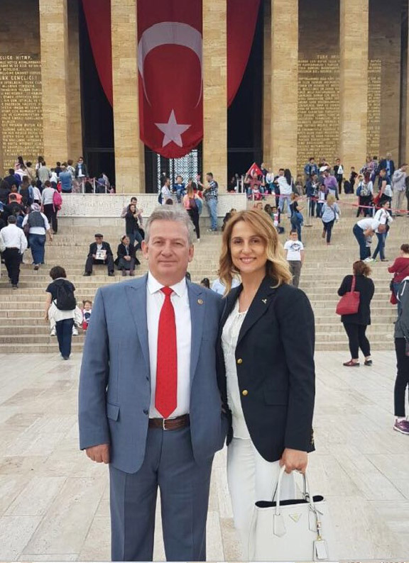 Haluk Pekşen ve Eşi Anıtkabir'de